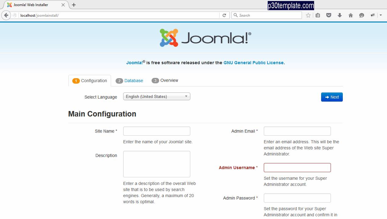 installing joomla 3